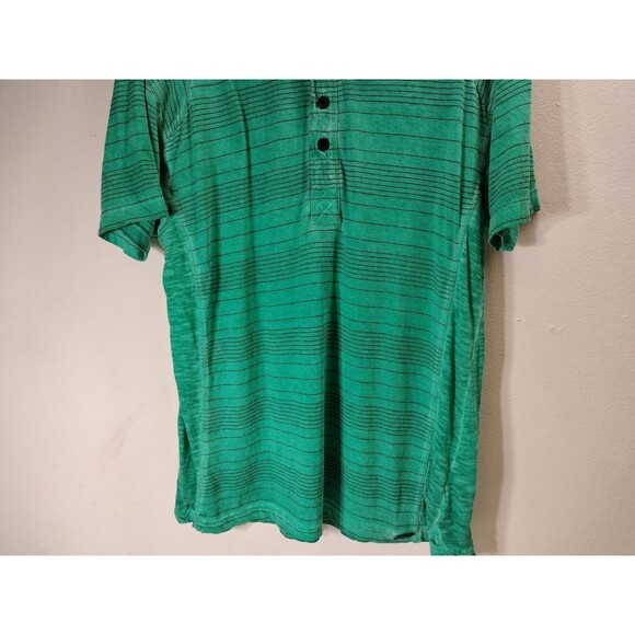 Buckle Black Mens Striped Polo Shirt Size Small BKE Athletic Fit Collared - Picture 6 of 9